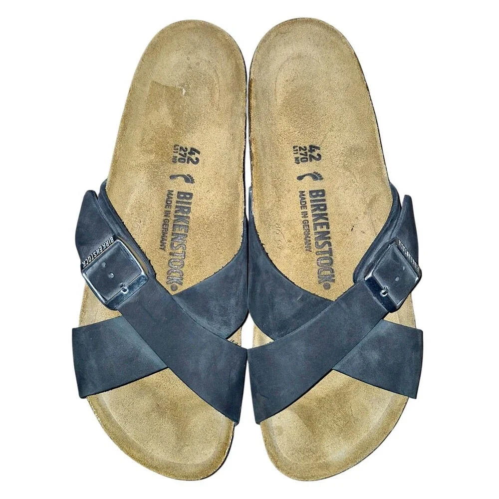Birkenstock Black Crisscross Adjustable Sandals